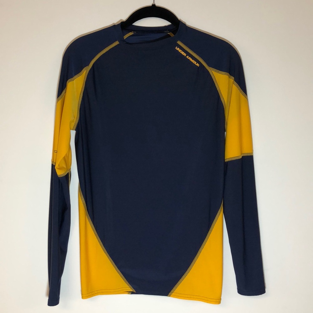 Under Armour Navy and Yellow long sleeve